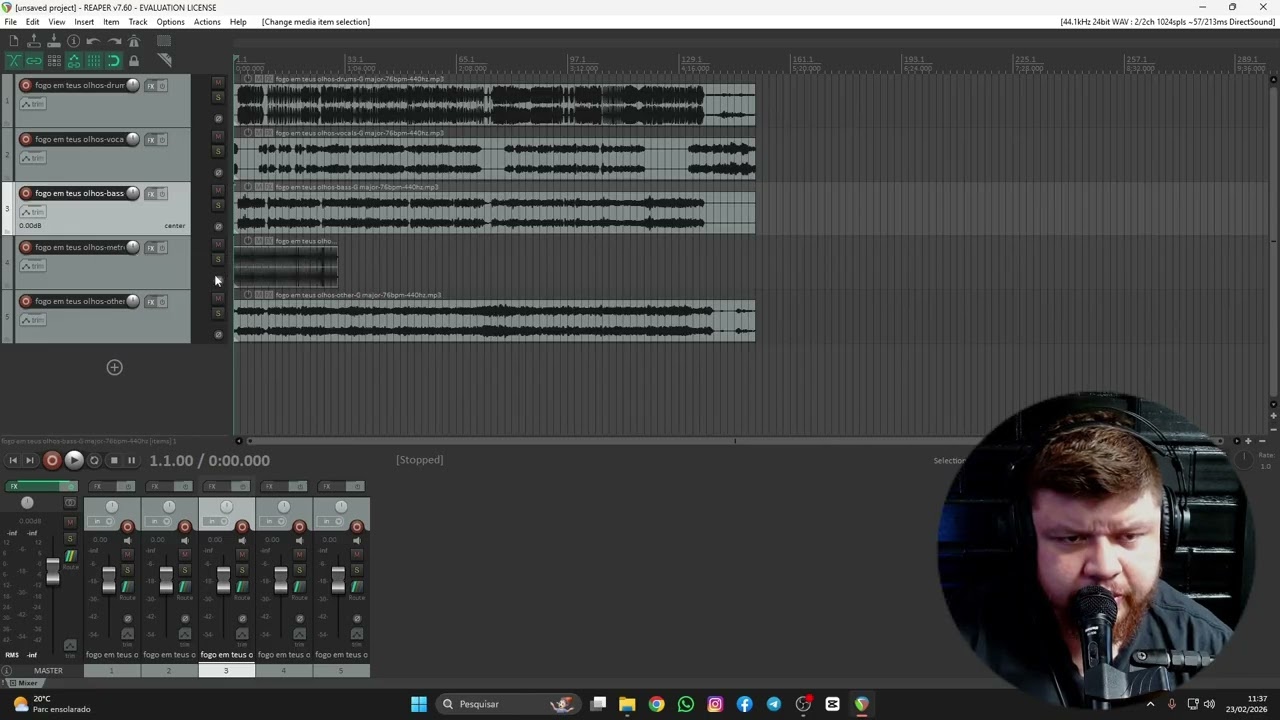 #mudar #tonalidades #playback #reaper usando o reapit