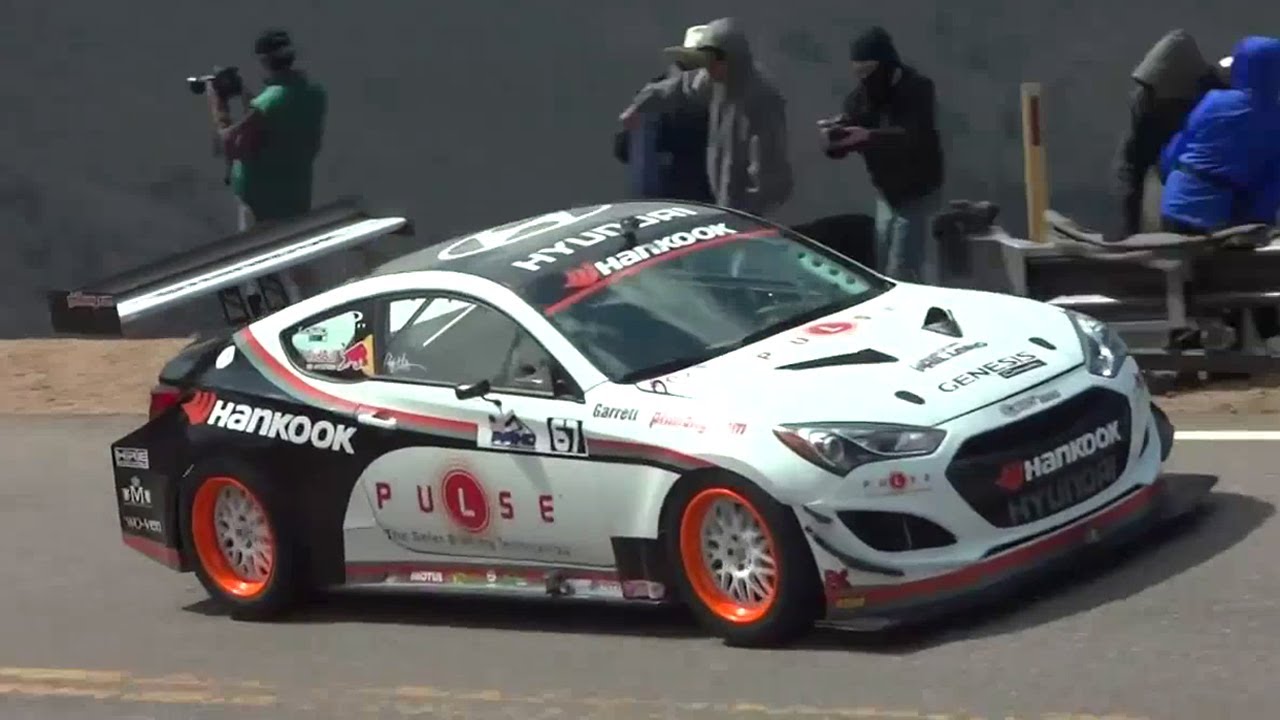 Pikes Peak Hill Climb 2012 - Rhys Millen / RMR Hyundai Genesis V6 Turbo Coupe
