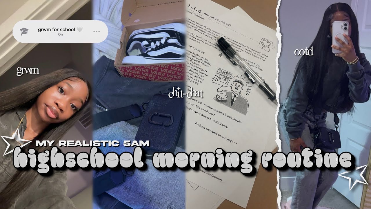 MY 5AM REALISTIC HIGHSCHOOL MORNING ROUTINE | grwm, chit-chat, hygiene, ootd…etc FT. Aelfric Eden