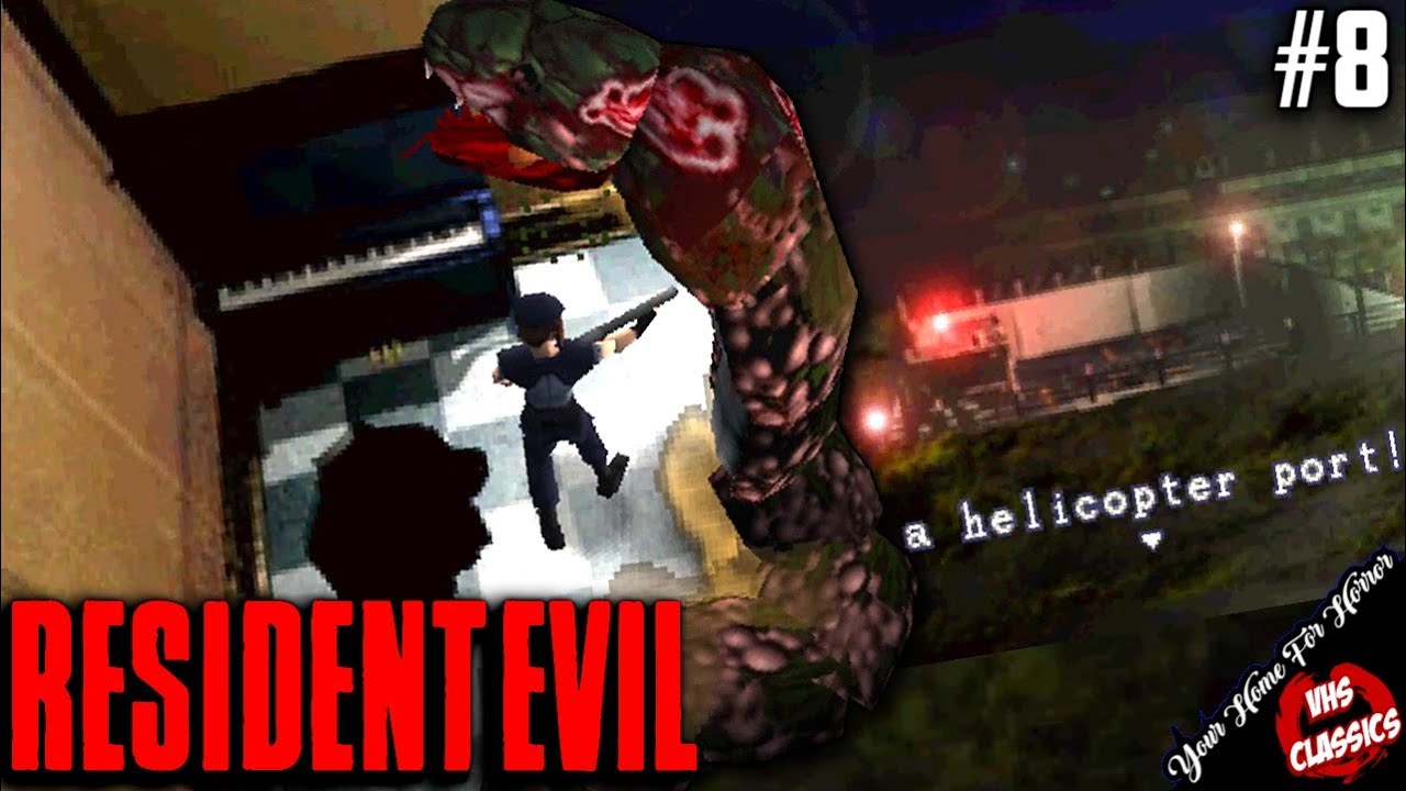 Resident Evil 1 (1996) - Часть 8 - Финальная битва с боссом Снейком и дальнейшее исследование
