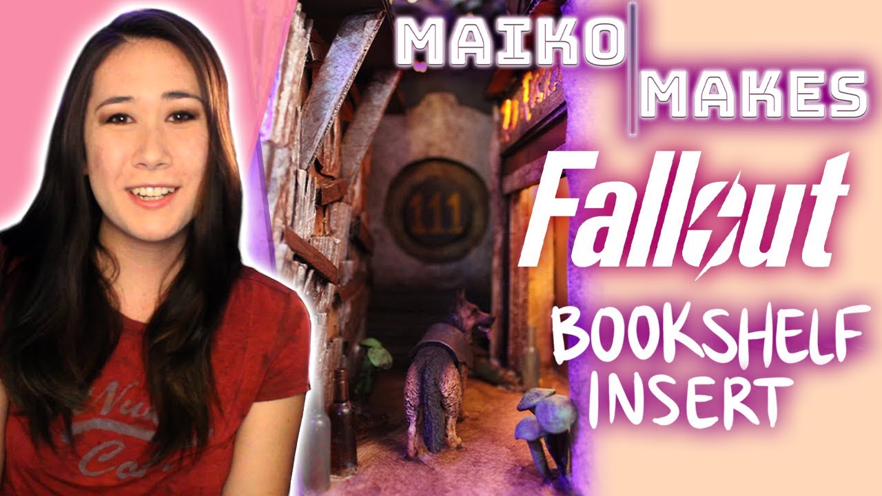 Making a FALLOUT 4 Themed Bookshelf Insert! | Maiko Makes