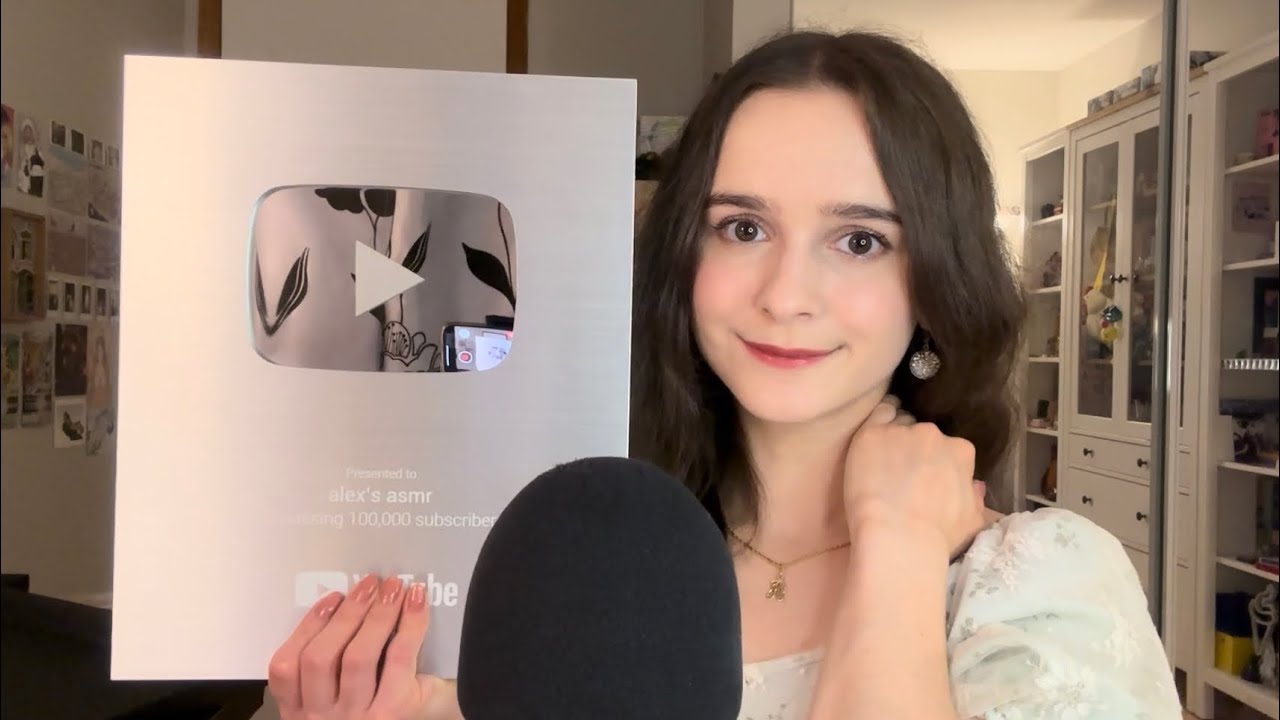 [ASMR] 실버버튼 +  상자 태핑 (스페인어, 한국어 & 영어 속삭임)