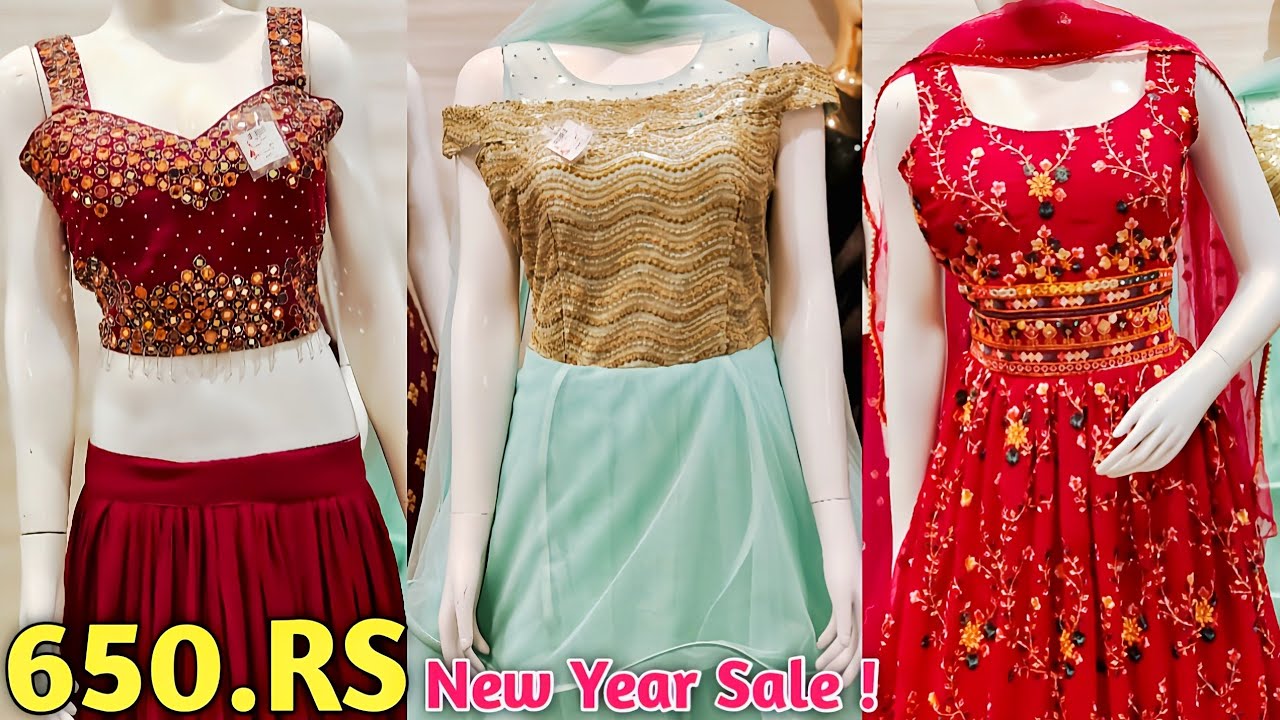 New Year Special Premium Sharara, Peplum, Gown, Croptop Designes | 650.RS में मंगवाए सिंगल पीस