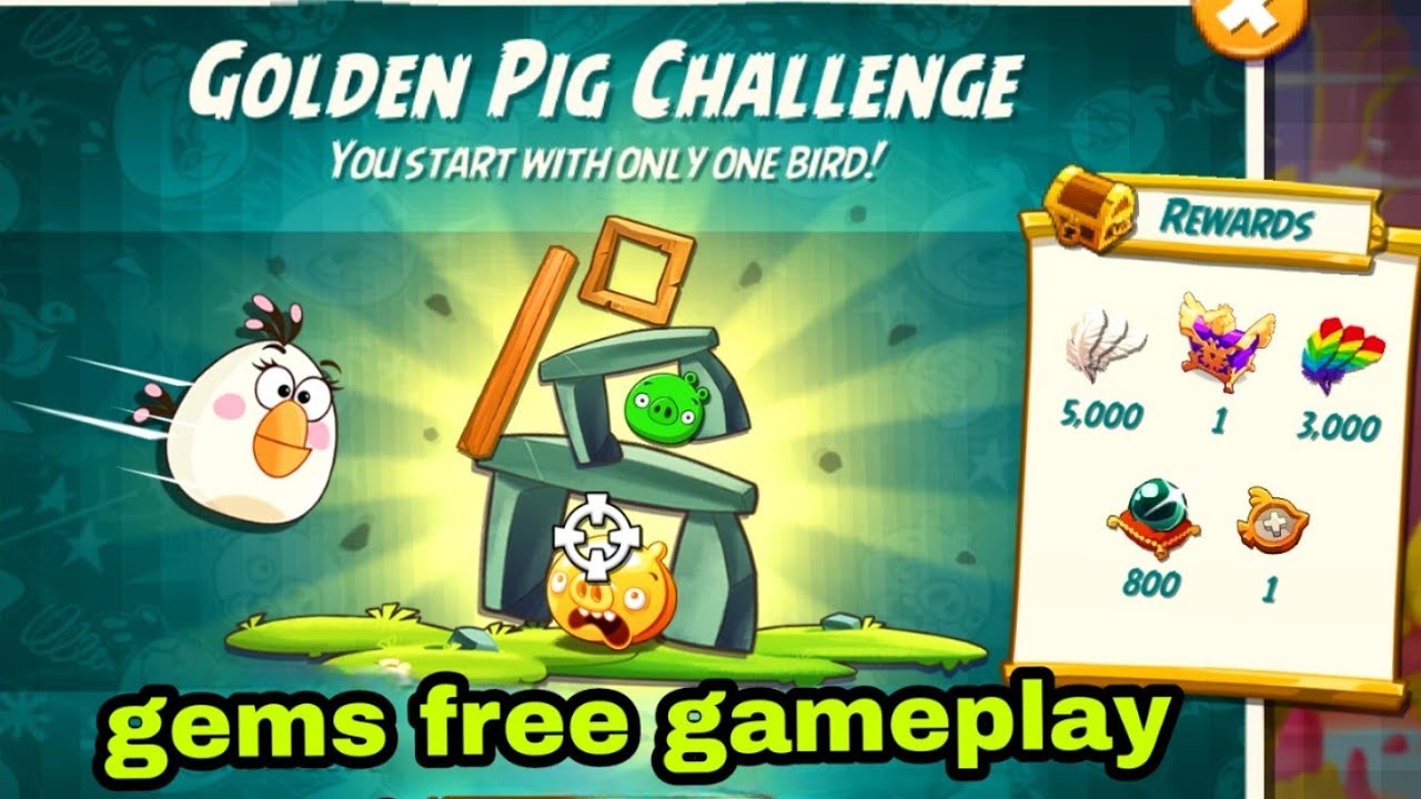Angry birds 2 Matilda golden pig challenge 10 mar 2026 gems free gameplay #ab2 GPC today