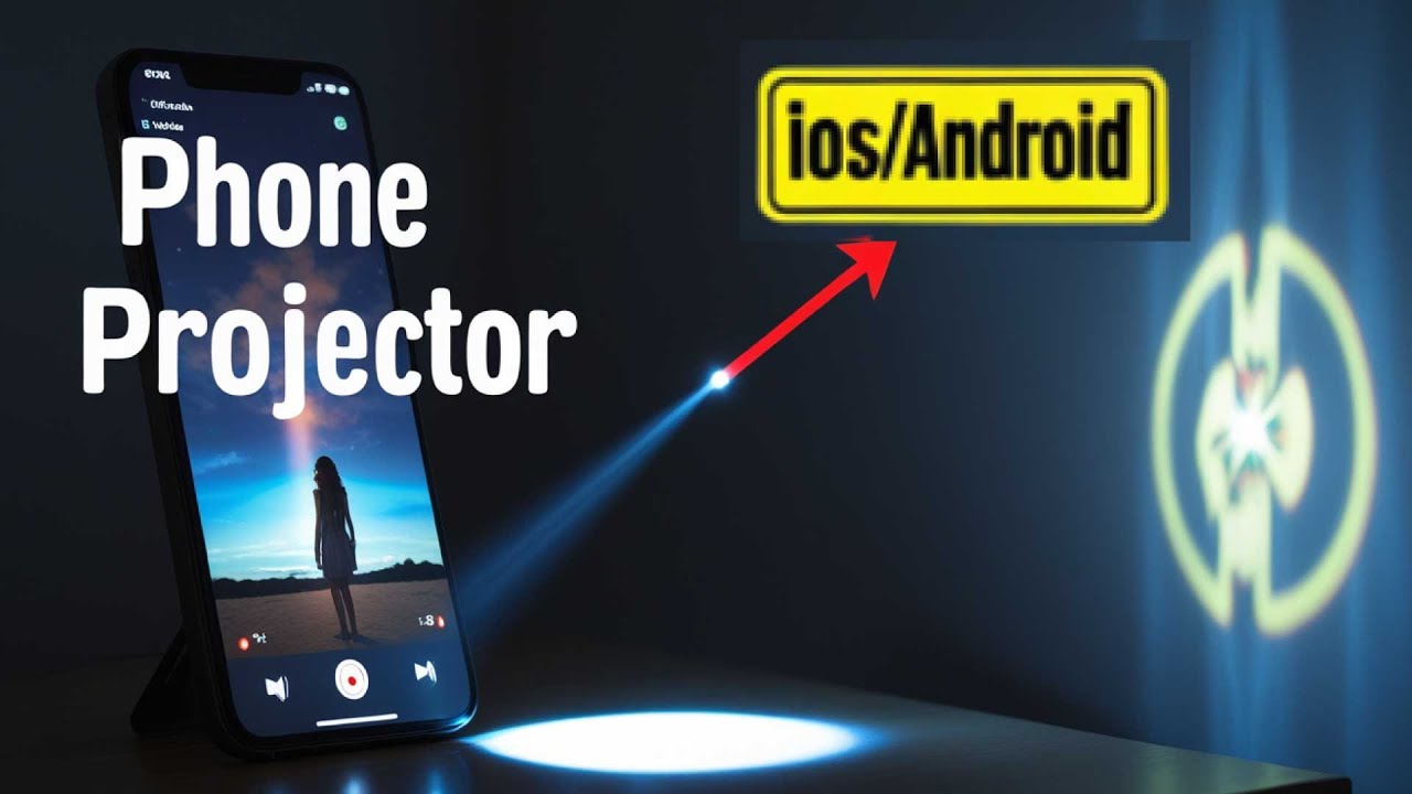 How To Make a Phone Projector with Just a Flashlight! (iOS & Android)