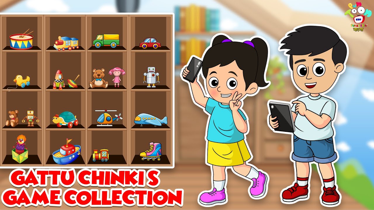 GATTU CHINKI'S GAME COLLECTION | English Moral Stories | English Animated | English Cartoon