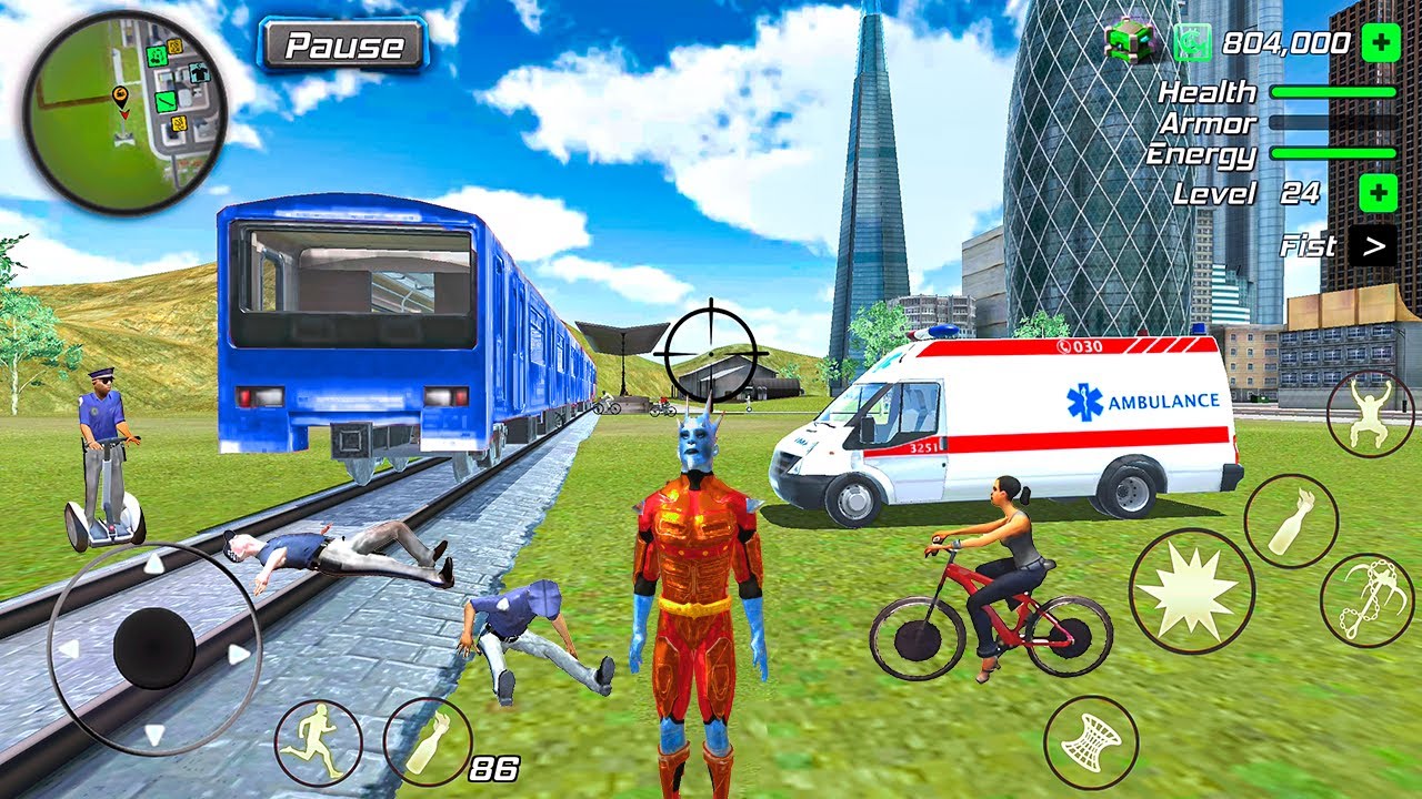 Snow Storm Superhero Gangster Crime Vegas City - Android Gameplay