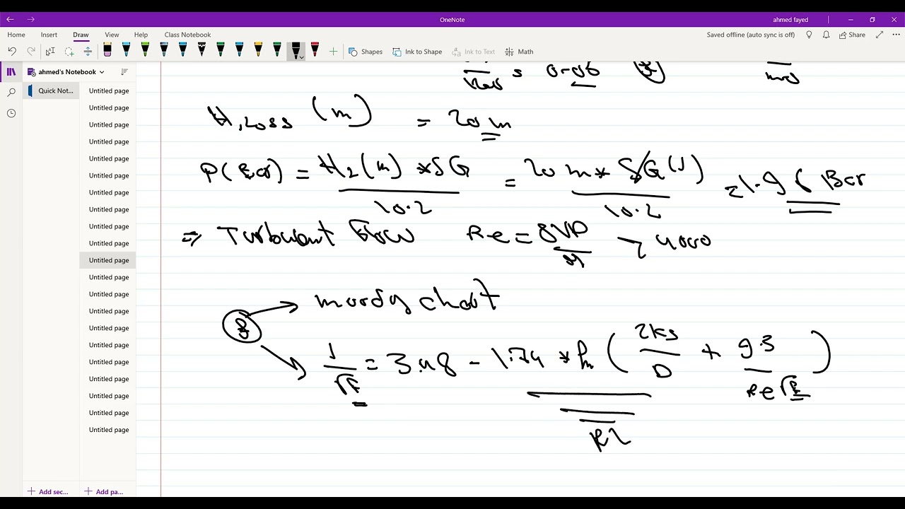 013 Friction factor and Moody chart
