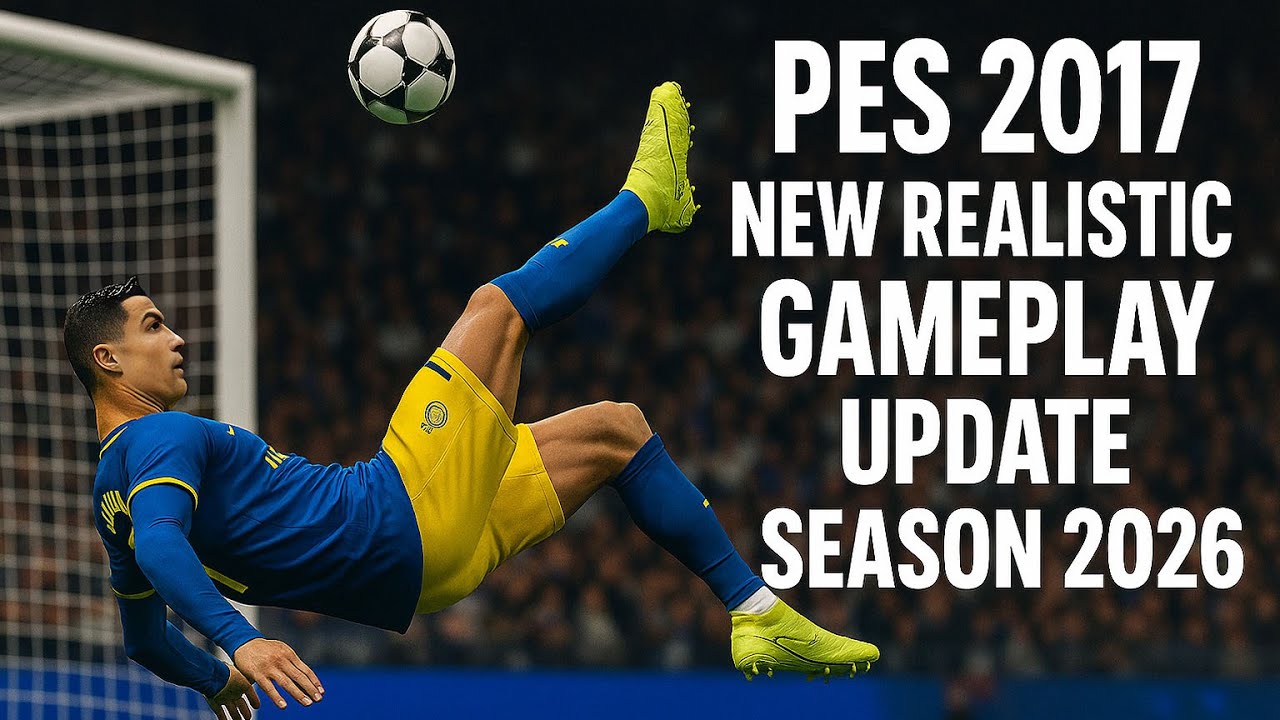 🔥PES 2017 NEW REALISTIC GAMEPLAY UPDATE SESAON 2026