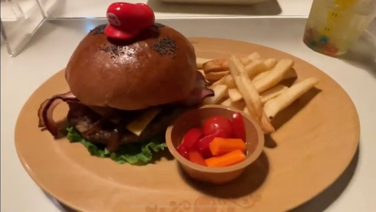Food at Kinopio&rsquo;s Cafe (Toad House) with Mario theme-Super Nintendo World, Universal Studio Osaka!