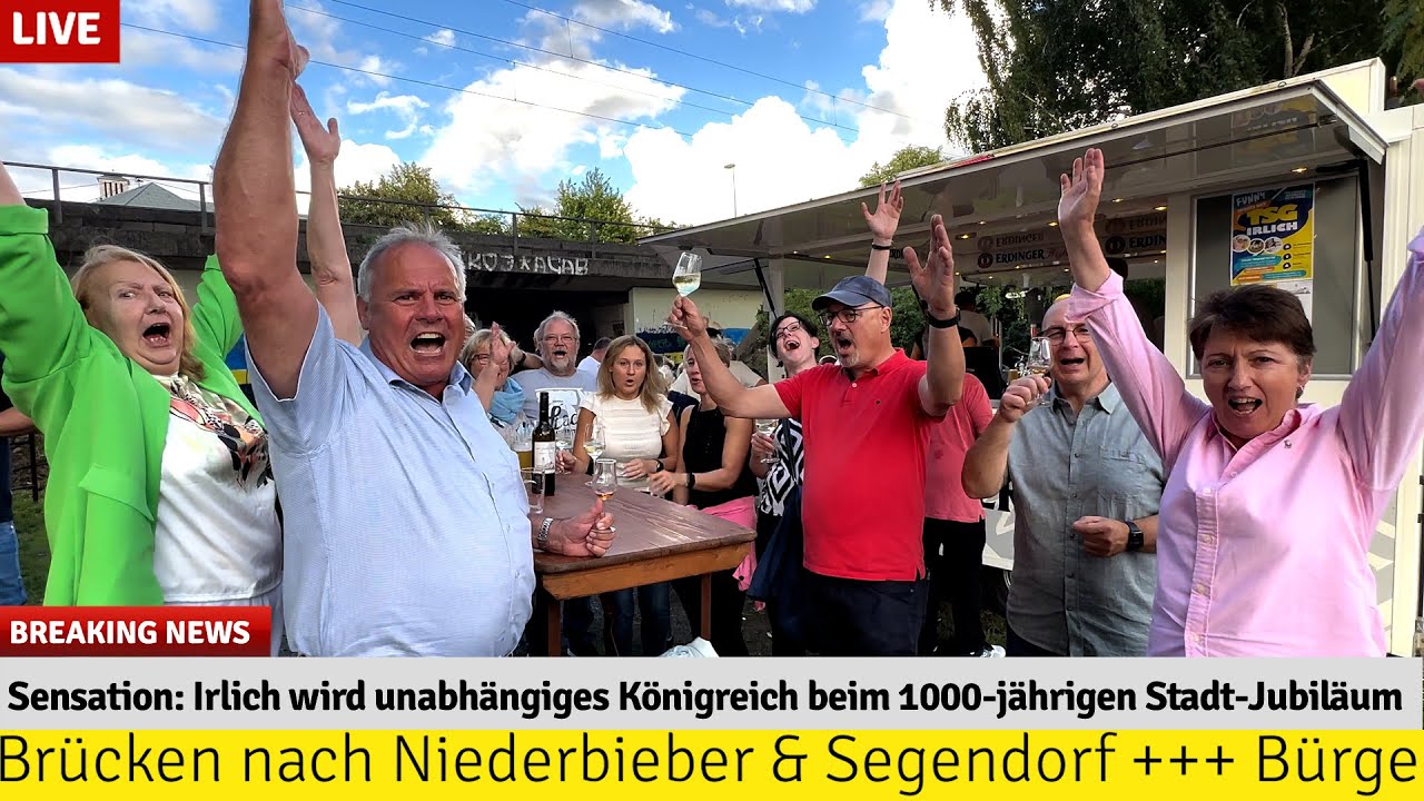 Sensation Irlich wird unabhängiges Königreich beim 1000-jährigen Stadt- und 90-jährigen kfd-Jubiläum