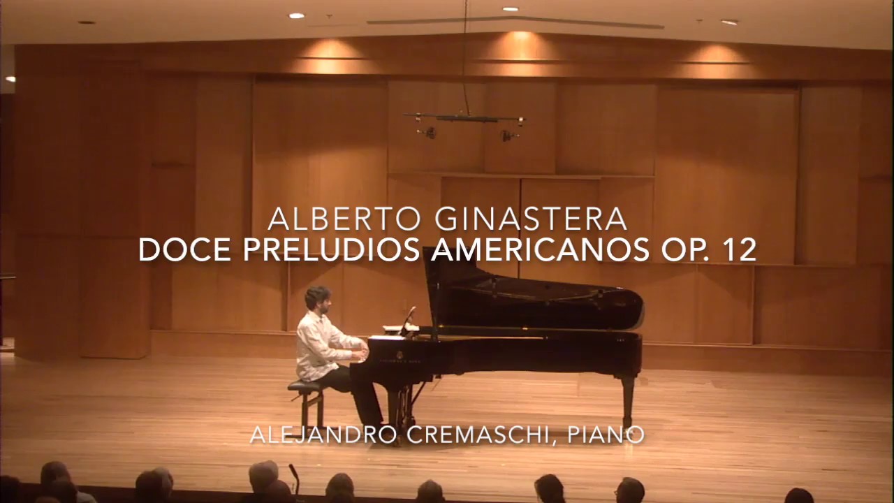 Doce Preludios Americanos by A. Ginastera (live performance)