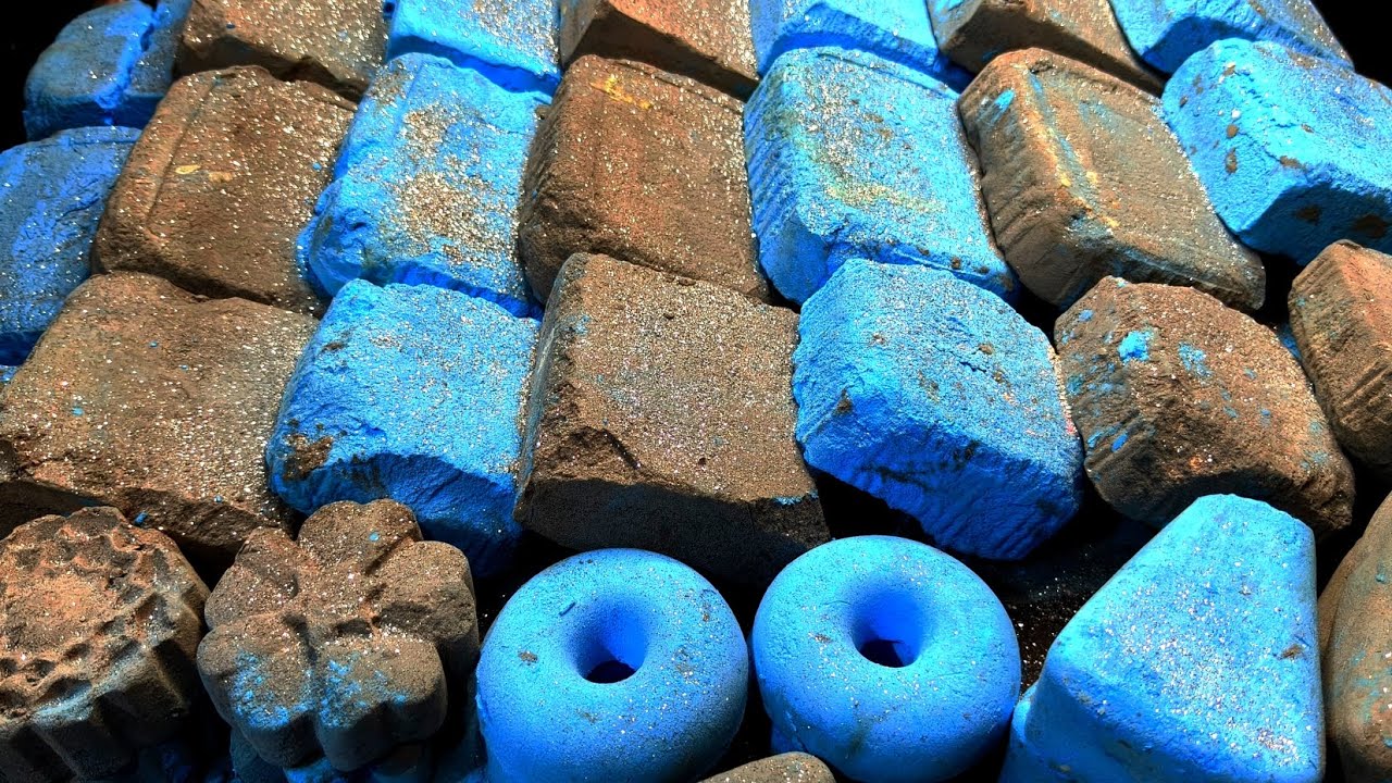 soft and dusty gym chalk blocks،oddly satisfying #asmr #satisfying 