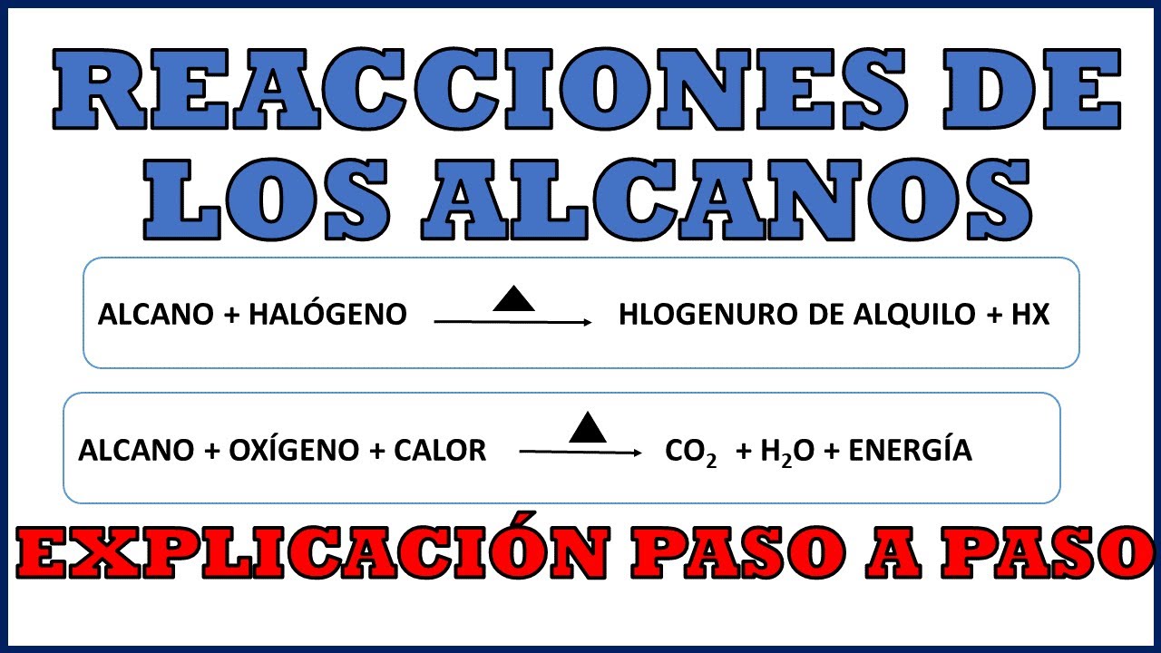 REACCIONES QUÍMICAS DE LOS ALCANOS
