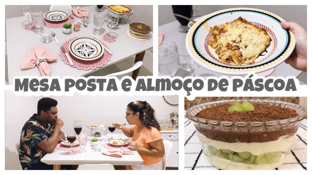 ALMOÇO COMPLETO DE PÁSCOA COM MESA POSTA - Simplifique com Dani Brito