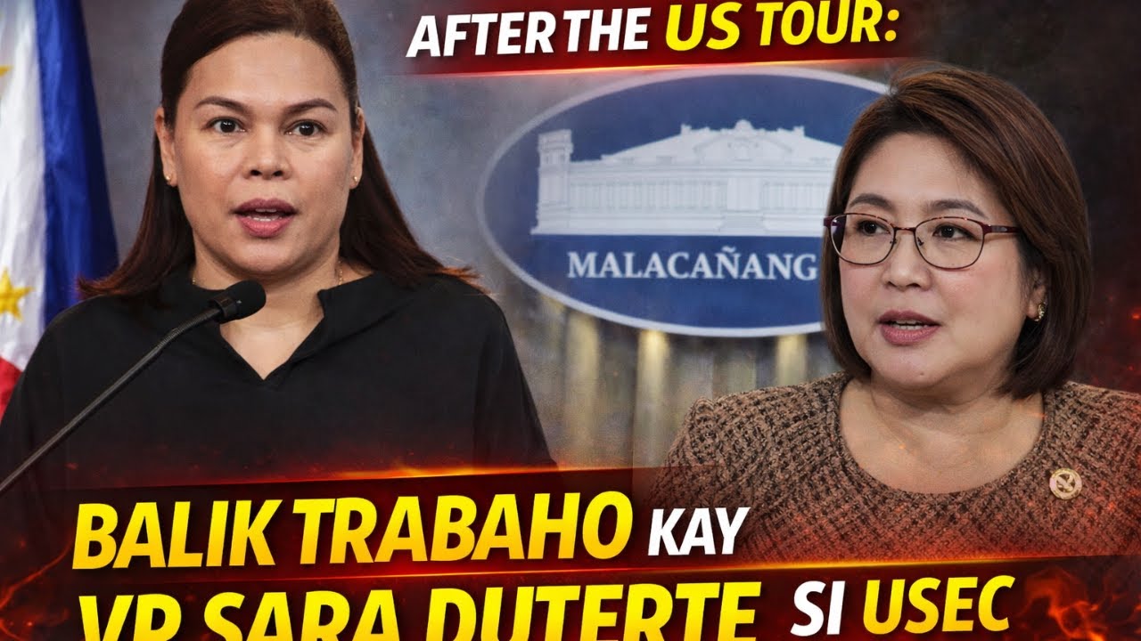 AFTER THE US TOUR: BALIK TRABAHO KAY VP SARA DUTERTE SI USEC CLAIRE CASTRO