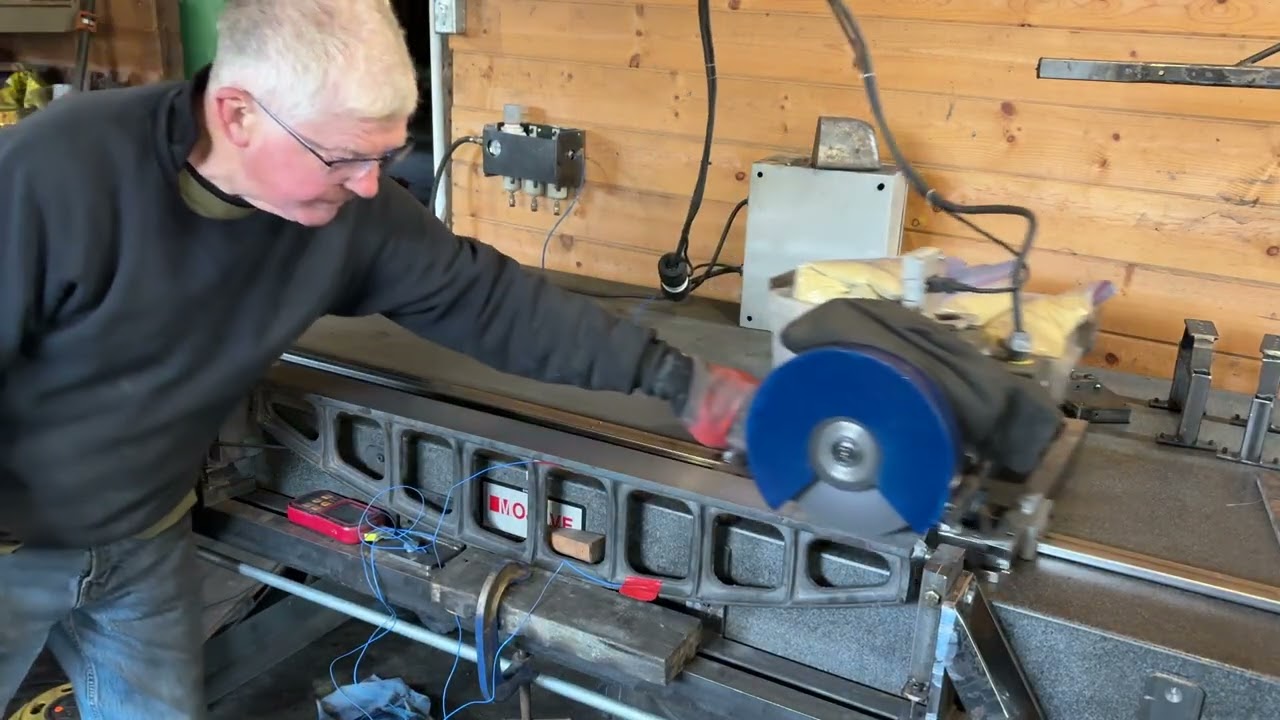 Air Bearing Grinder final pass on a 36