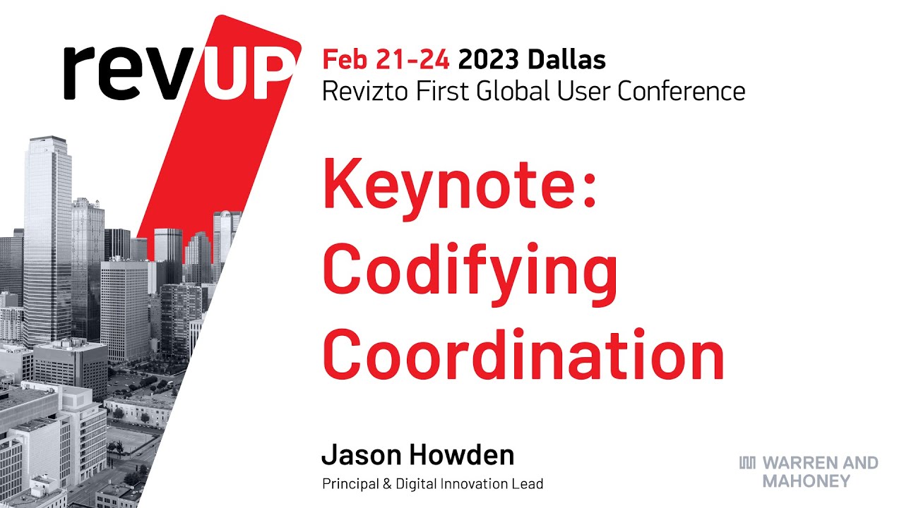 RevUP 2023 Keynote Recording: Codifying Coordination by Jason Howden