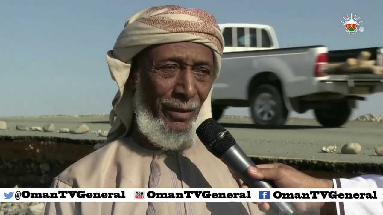 تأثر طريق قرية الوافي بولاية المضيبي بالظواهر الطبيعية