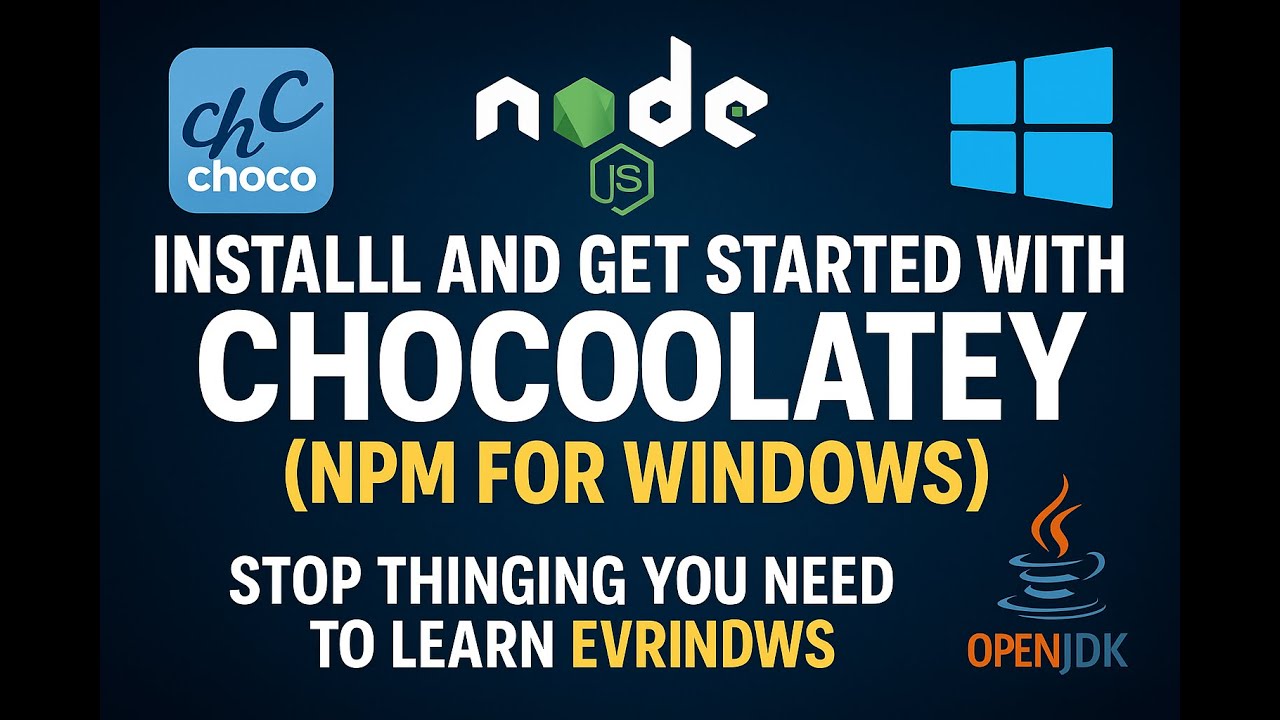 How to Install and run chocolately (Node Package Manager for Windows)