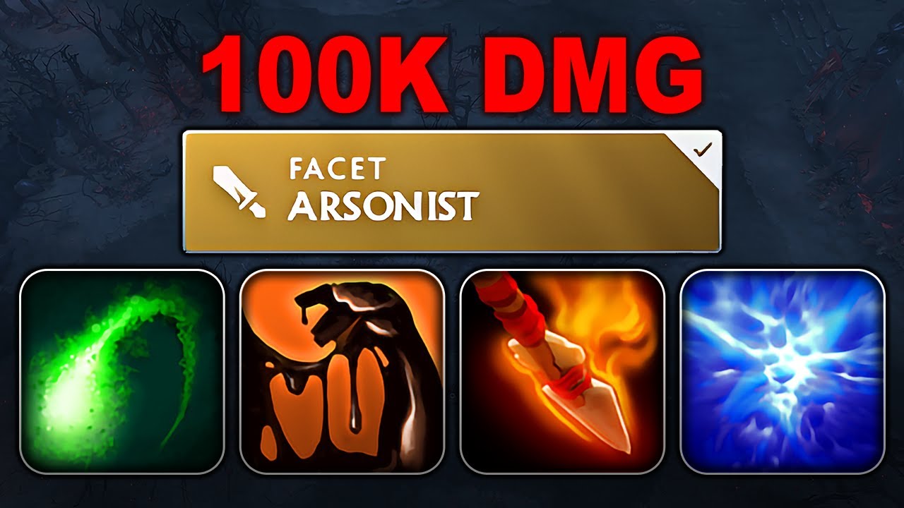 100000 DMG DEALT INSANE DPS ARSONIST POISON BURN | Ability Draft