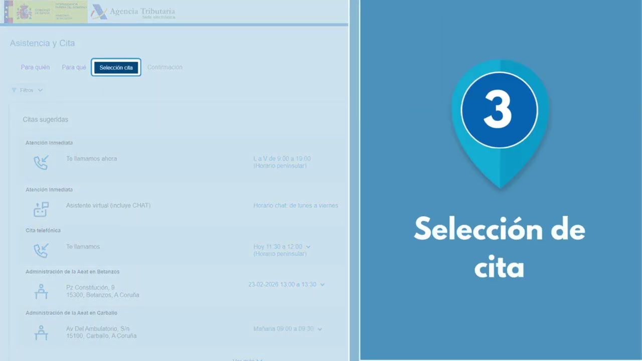 Asistencia y cita - Cita con CSV de una carta recibida