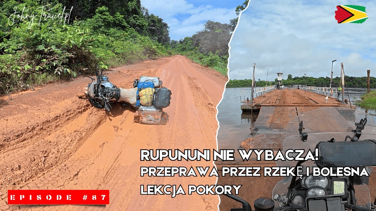 Rupununi nie wybacza! - Przeprawa przez rzekę i bolesna lekcja pokory | Moto Trip - EP. 87 - Gujana