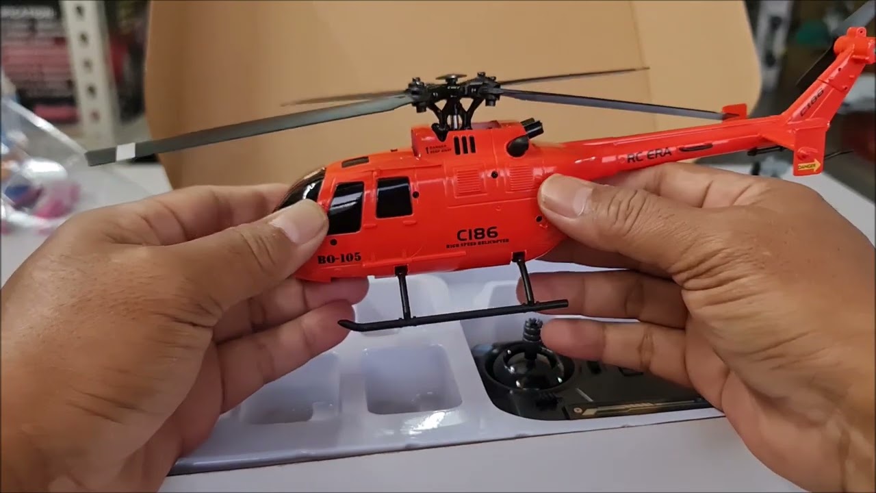 New C186 Pro RC Helicopter unboxing and test