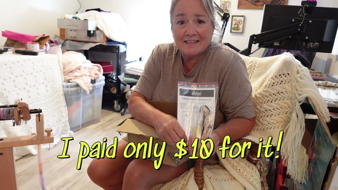 Spin some yarn with me on the Ashford Kiwi Spinning wheel.  A DITL vlog of a fiber artist.
