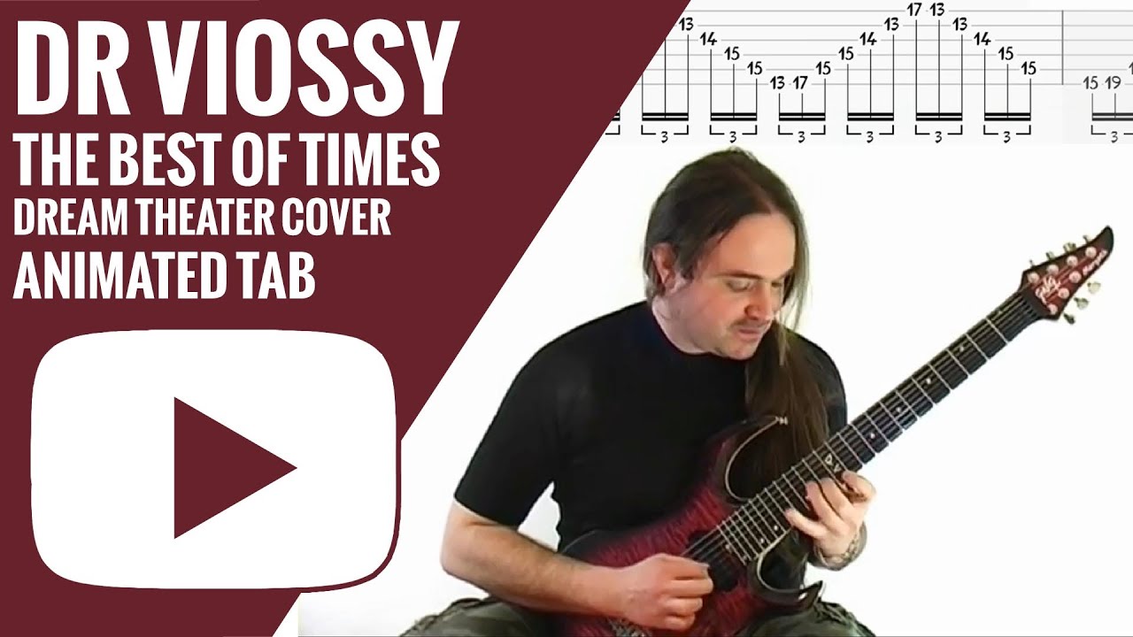 DR VIOSSY - THE BEST OF TIMES - Guitar Tutorial - Animated Tab - Solo Lesson