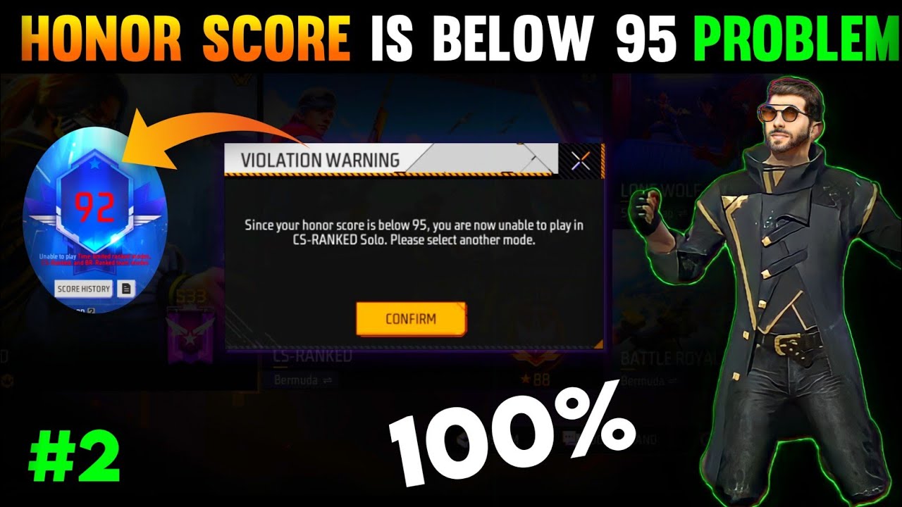 Since Your Honor Score Is Below 95, You Are Now Unable To Play In Cs-ranked Solo. Please Select Anot