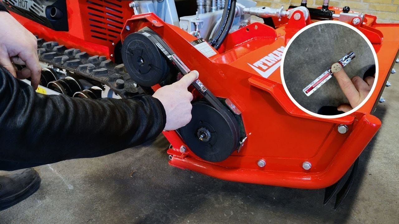 How to Adjust V-Belt | Keilriemen einstellen | Justér remme Timan RC-1000