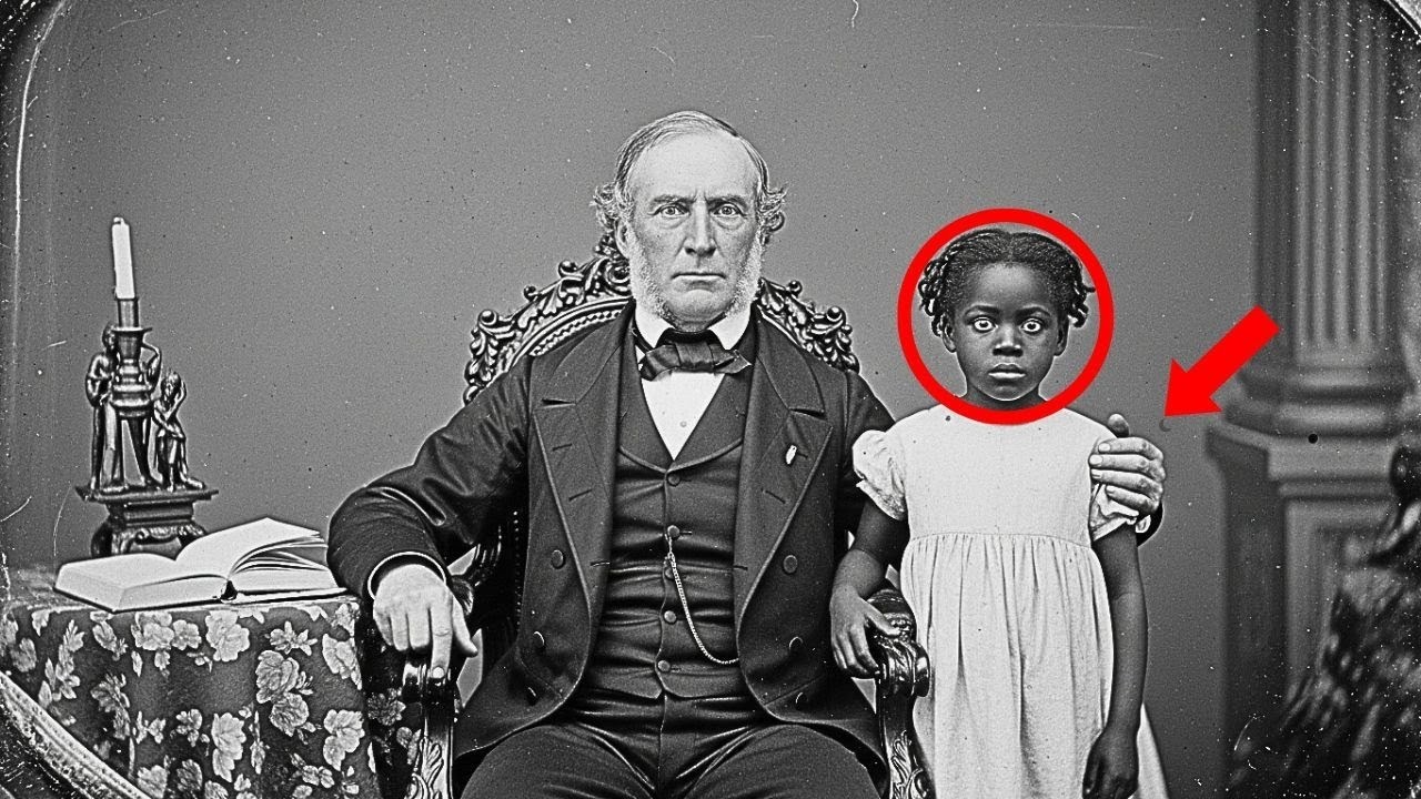 Experts enhanced this 1858 photo, and discovered it was used to justify the auction of a child slave