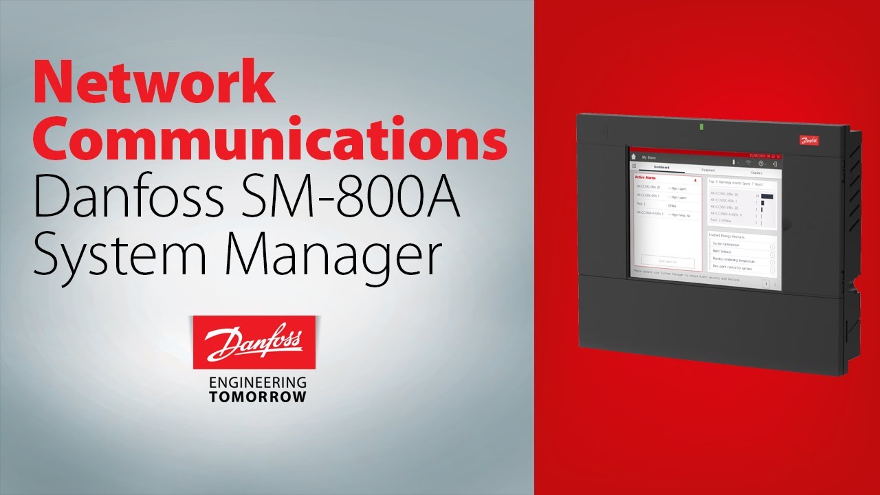 Network comm. connections & settings in the AK-SM 800A | Technical support for supermarket controls
