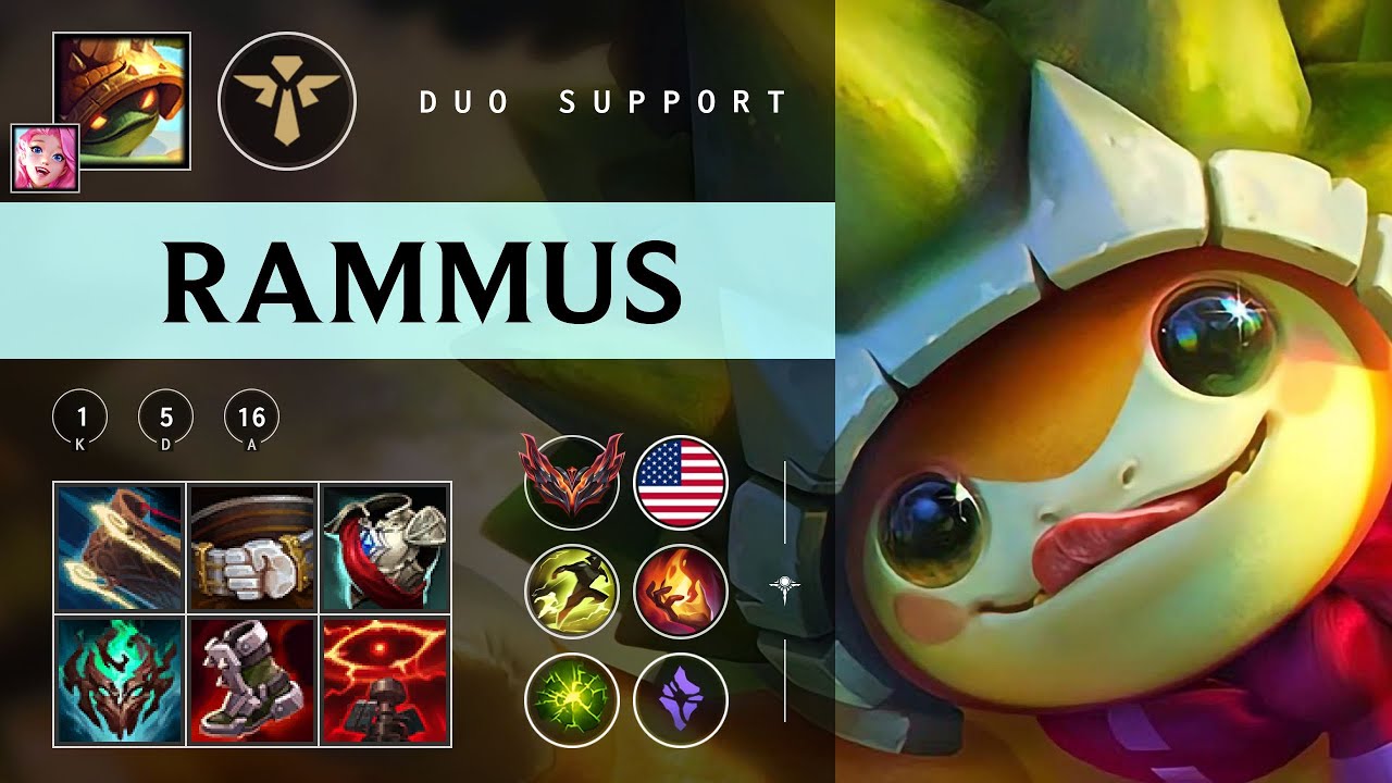 Rammus Support vs Karma - NA Grandmaster Patch 25.23