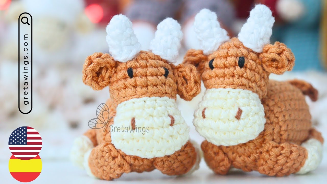 Step-by-Step Tutorial: Crochet Bull for Your Nativity | Gretawings