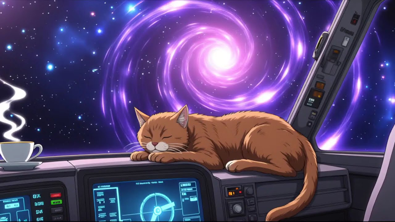 The windows show a thousand suns, but none like ours. Relaxing space music for sleep, study, work.