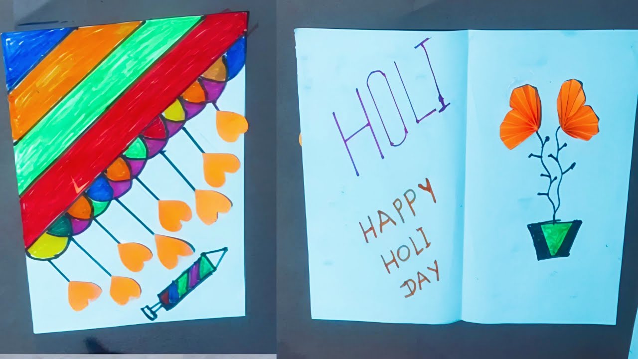 ✂️ DIY Holi Name Letter Craft | Handmade Paper Art Tutorial | Handmade Holi Letter Decoration