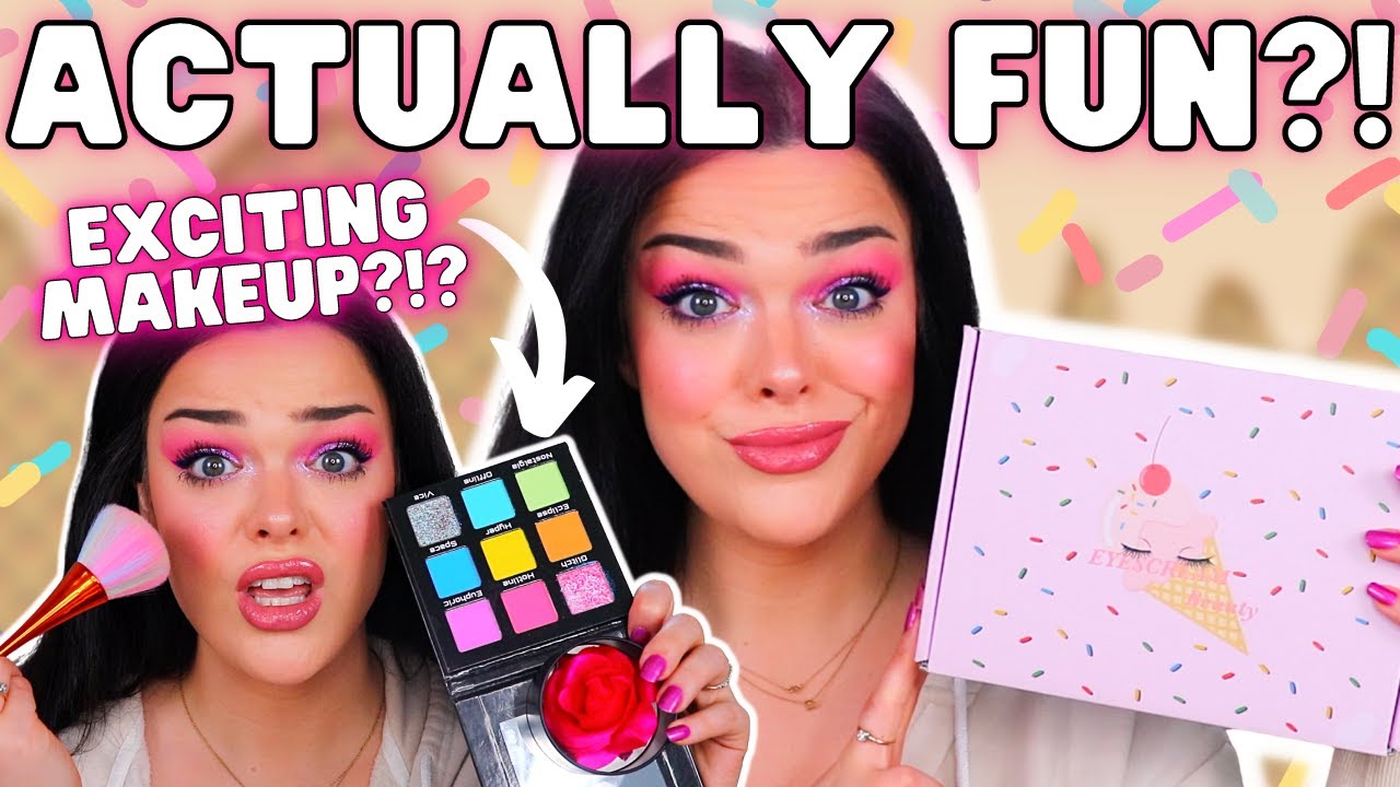 TIRED OF BORING BOXES?! TRY THIS ONE! Eyescream Beauty Box Unboxing & Try On