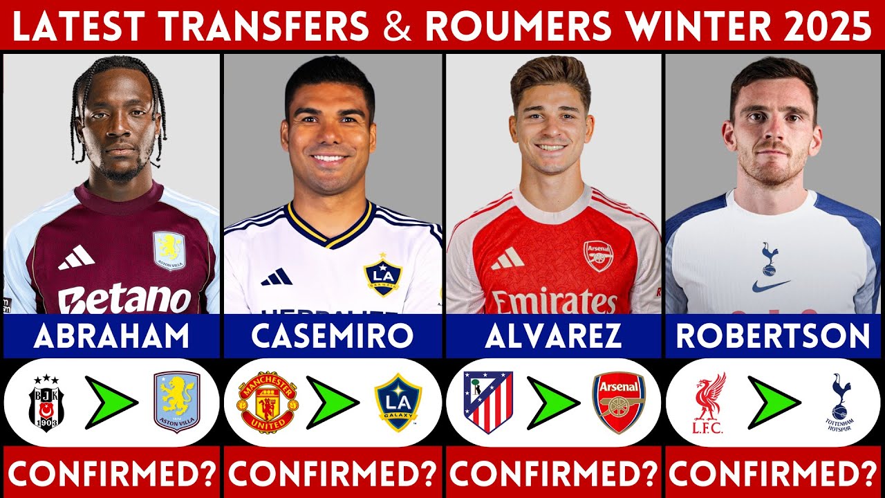 🚨 LATEST CONFIRMED TRANSFER AND RUMOURS WINTER 2026 | ABRAHAM, ALVAREZ, CASEMIRO, ROBERTSON.......