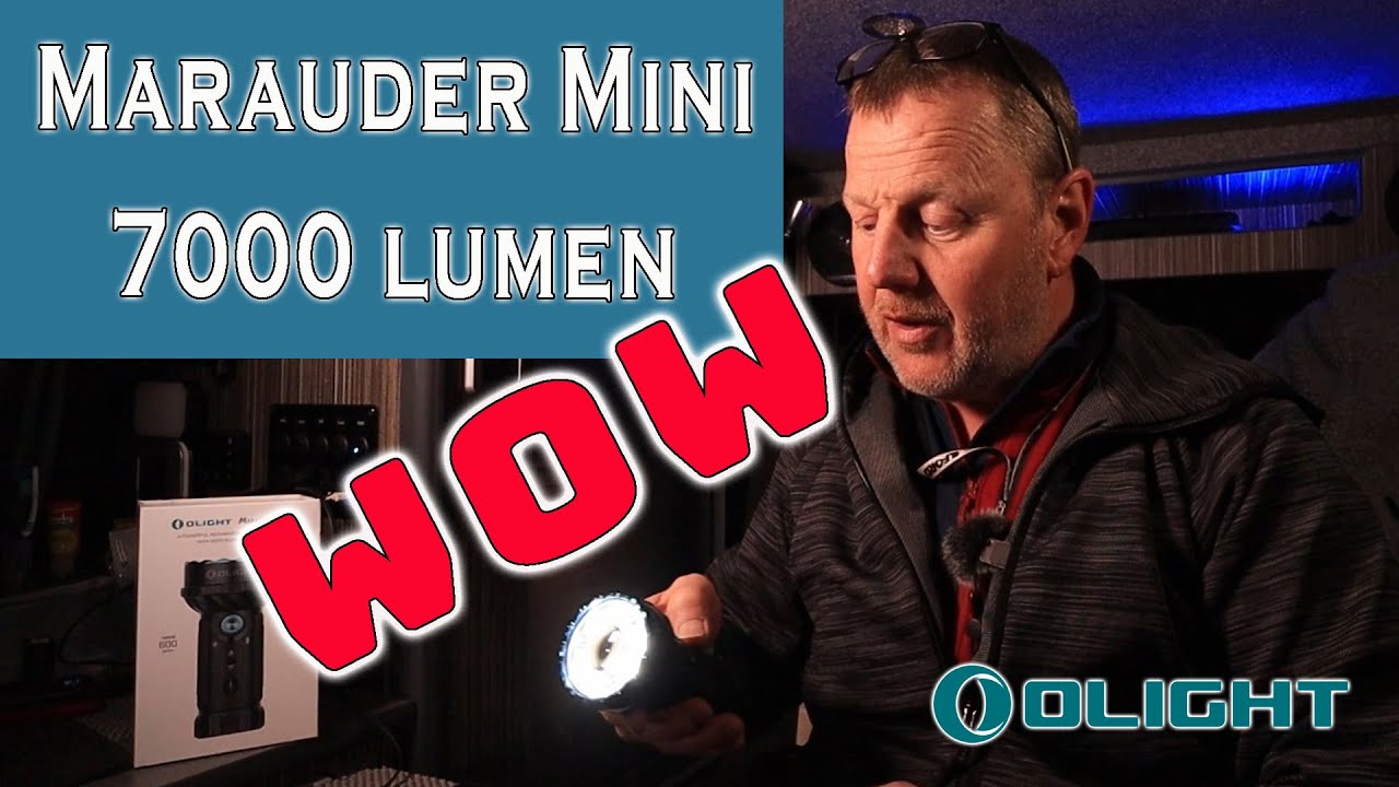 Olight Marauder Mini video, safety search light, flood light flashlight search and rescue