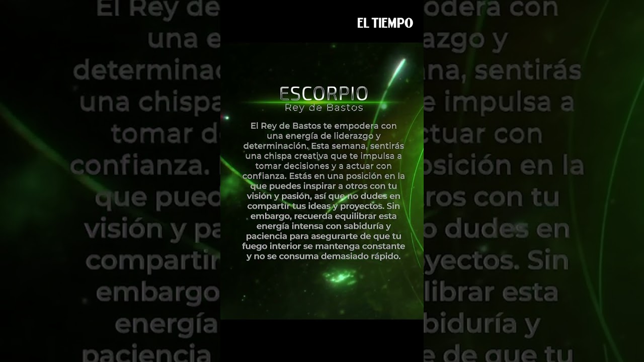 Hor&oacute;scopo de Escorpio del 8 al 14 de septiembre: &iquest;Qu&eacute; dice su signo zodiacal? |&nbsp;El Tiempo