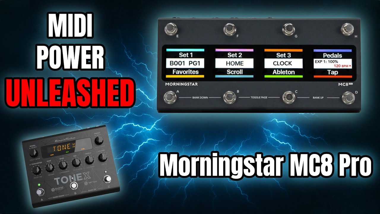 ПОЛНОЕ управление педалью ToneX с помощью Morningstar MC8 Pro!!