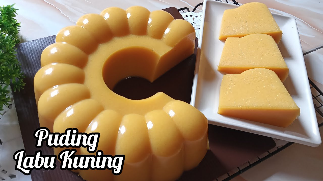 PUNYA LABU,TELUR DAN SANTAN DIBIKIN INI ENAK BANGET || RESEP PUDING LABU KUNING || PUMPKIN PUDDING