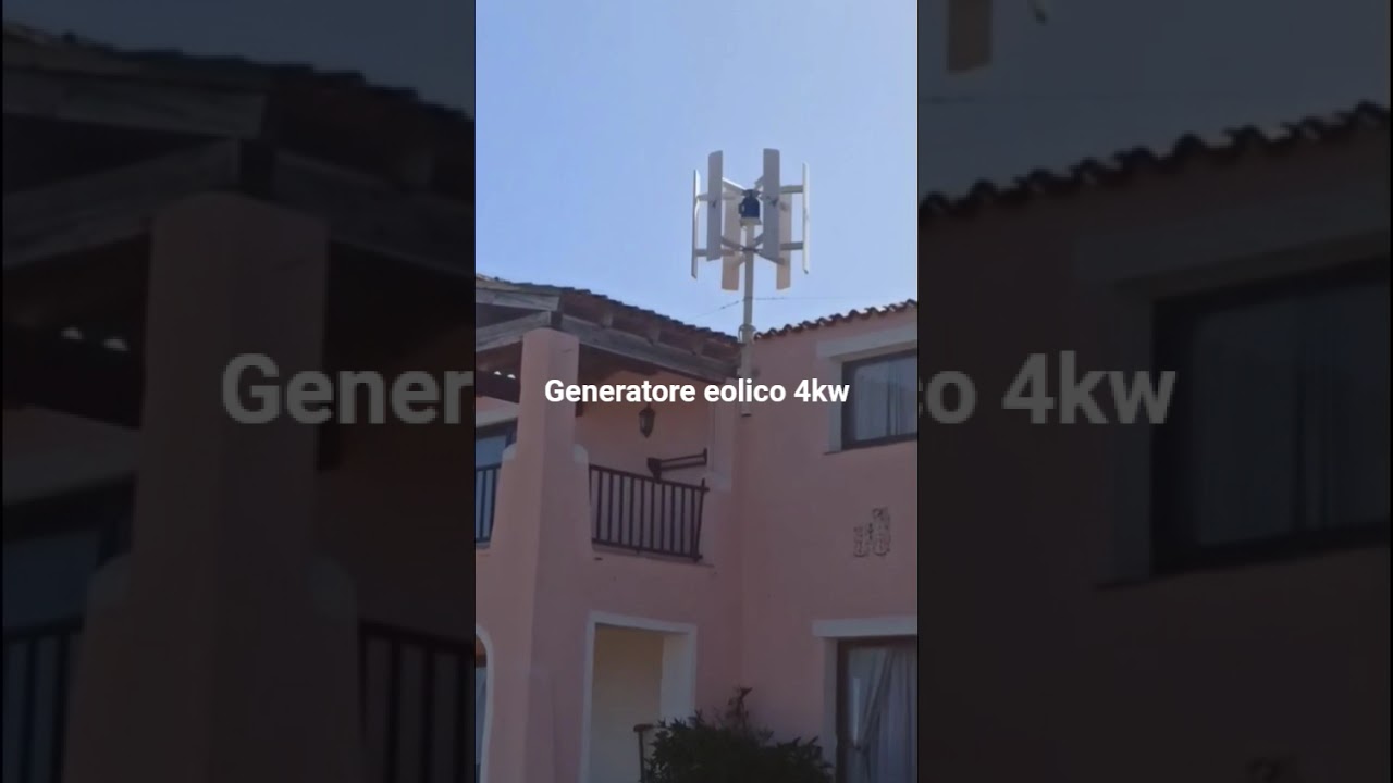 generatore eolico verticale 4kw in piena produzione #freeenergy #minieolico #greenenergy#sardegna