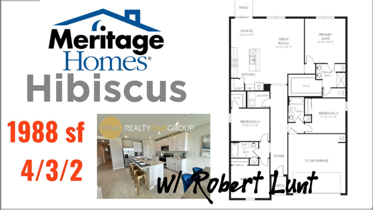HIBISCUS MODEL Meritage Homes at Salt Meadows New Construction in Parrish FL w/ realtor Robert Lunt
