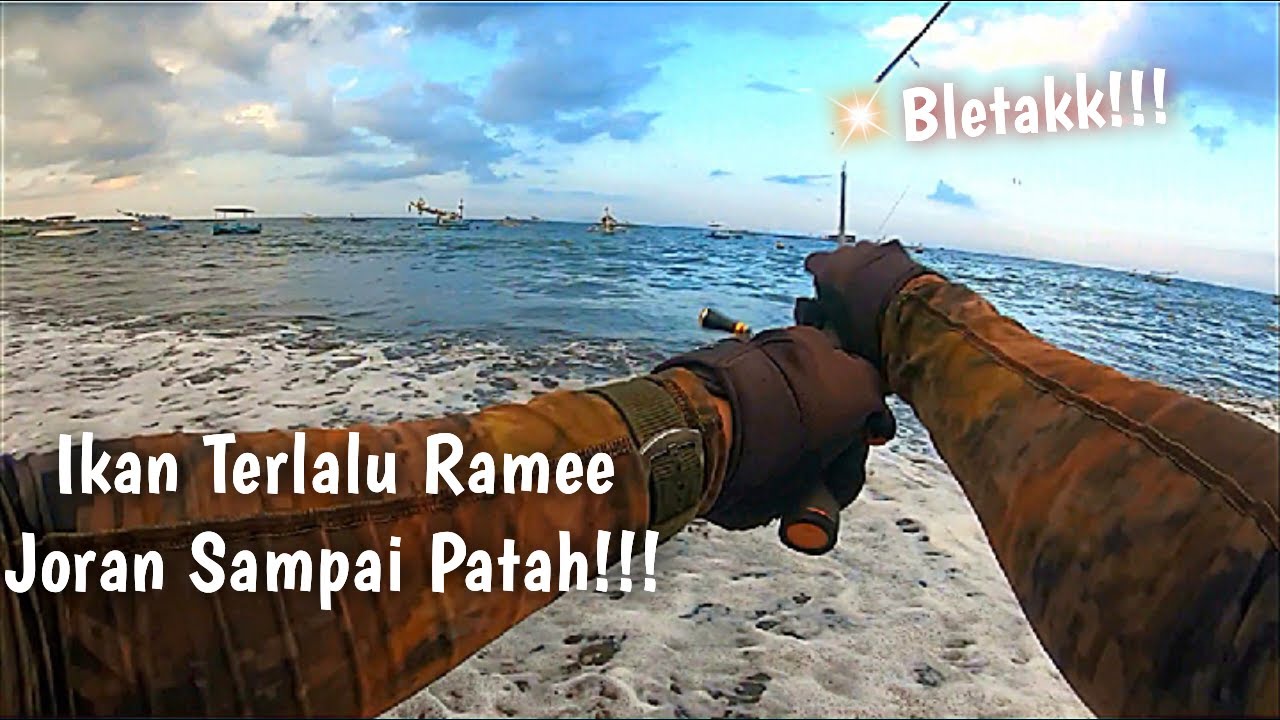 IKAN RAMEE JORAN RAPALA KERANGA PATAH !! Ultralight Fishing Bali Indonesia
