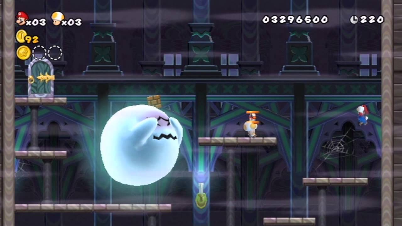 New Super Mario Bros. Wii - Monde 7 : Niveau 7-Maison fantôme (Sortie secrète)