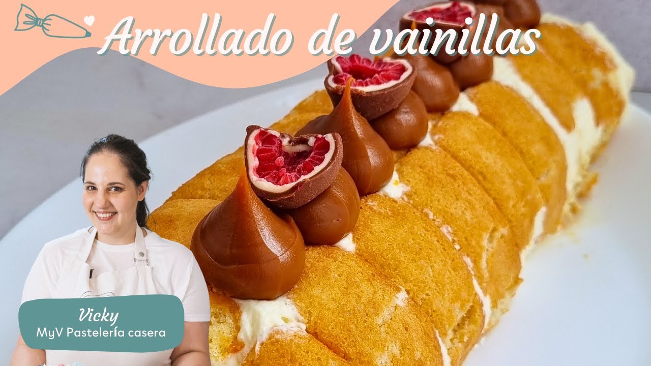 👉 Arrollado de Vainillas SIN HORNO: &iexcl;F&aacute;cil, r&aacute;pido y delicioso! 🍰✨