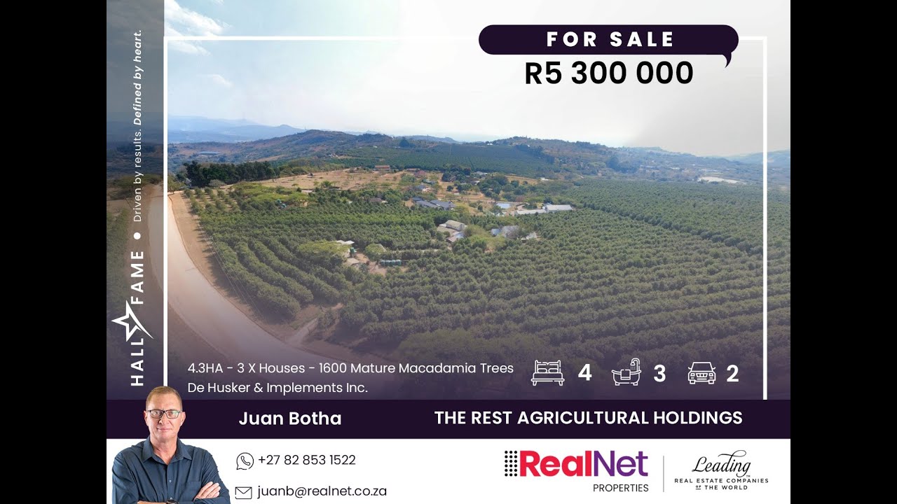Small Family Farm For Sale in Nelspruit